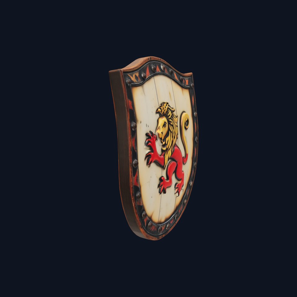 Lion Crest Shield model pack